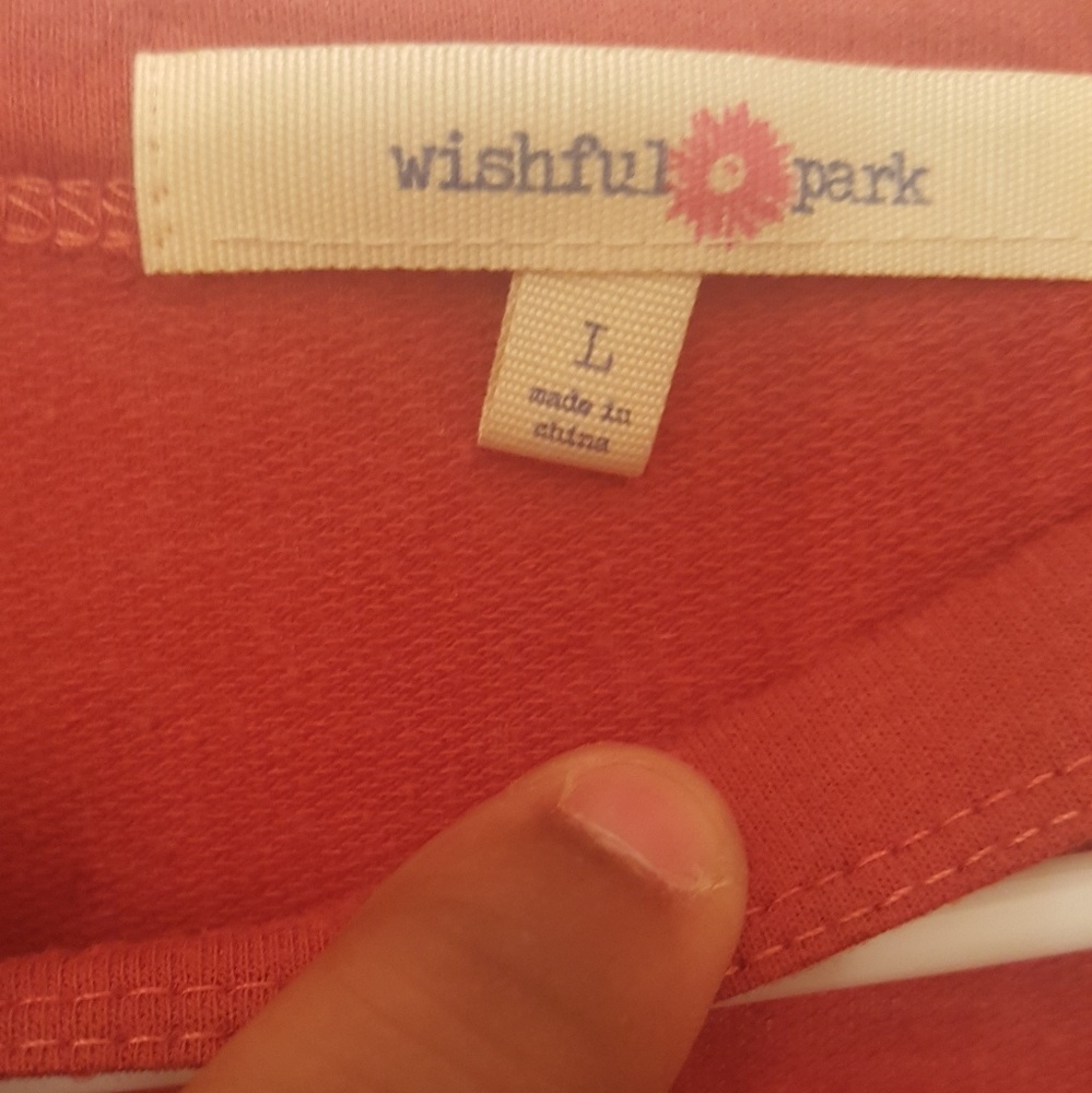 Wishful Park burnt orange t-shirt dress
